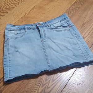 COTTON ON Jean Skirt Womens 6 BLUE MINI STRETCH Spring Summer